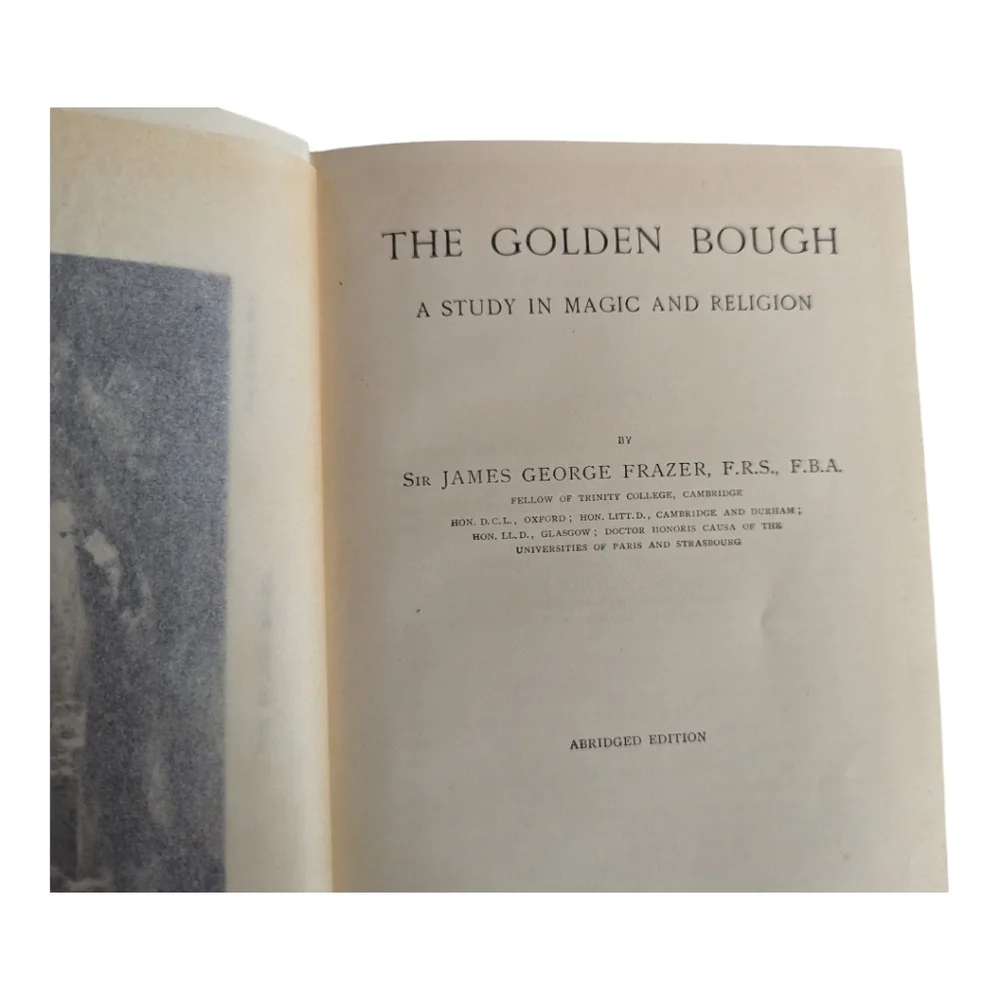 Vintage The Golden Bough A Study in Magic and Religion Sir James George 1929